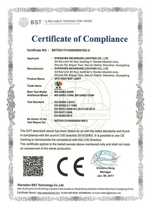 CE Certificate