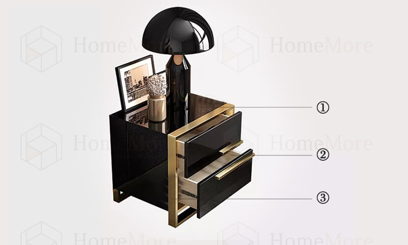  Bedside Table Two Drawers Speaker Feature 01