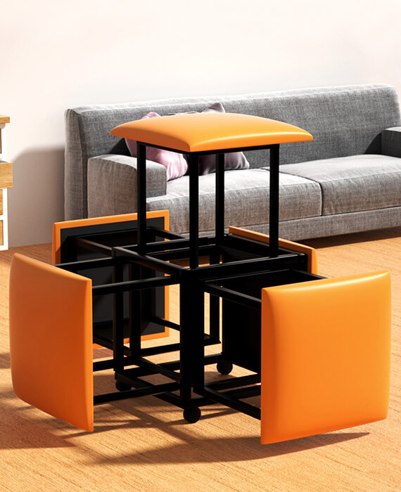 5 in 1 stool Ottoman