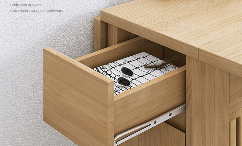 Space Saving Table With Drawer 01