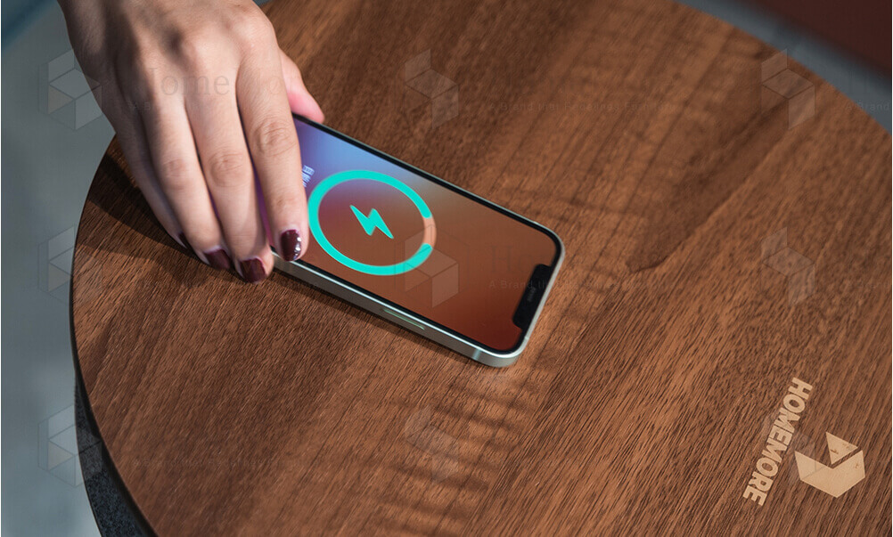 15w QI Wireless Charging 2 Drum Table Speaker 01