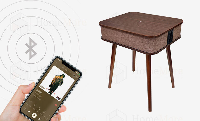 Blue tooth USBAUX Input optionSquare Table Speaker 01