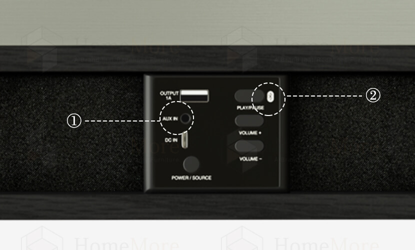 Bluetooth AUX Input Options Double Layer Table Speaker 01