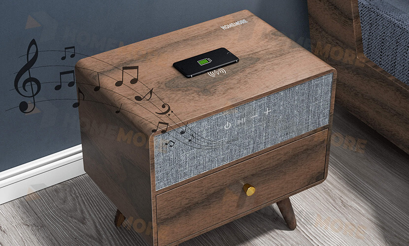 Bluetooth Speaker Nordic Bedside Square Table Speaker