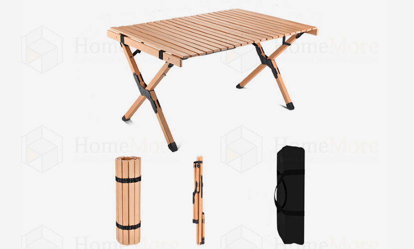 Outdoor Egg Rolling Portable Table  Convenient to fold and store