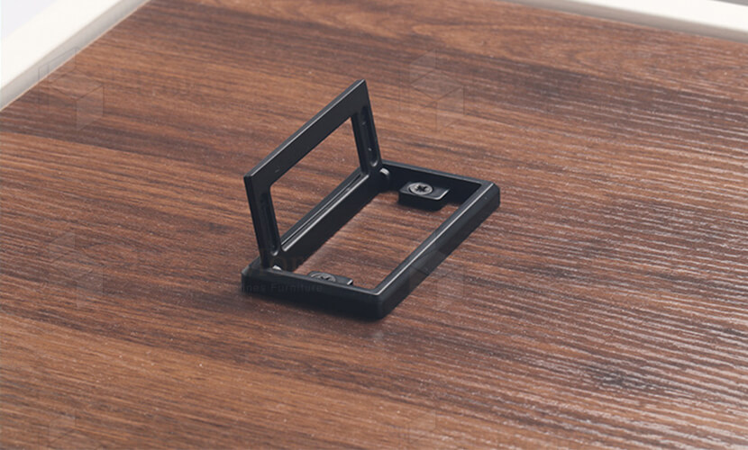 Fancy Metal Handle Wall Mounted Folding Shoe Stool