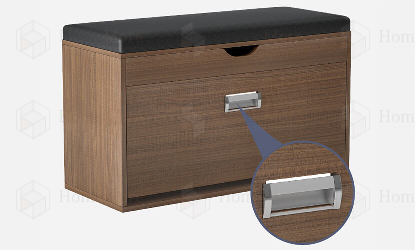 Fancy Metal Handle Shoe Storage 01