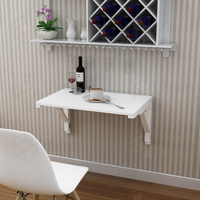 Space Saving Floating Shelf & Table 06