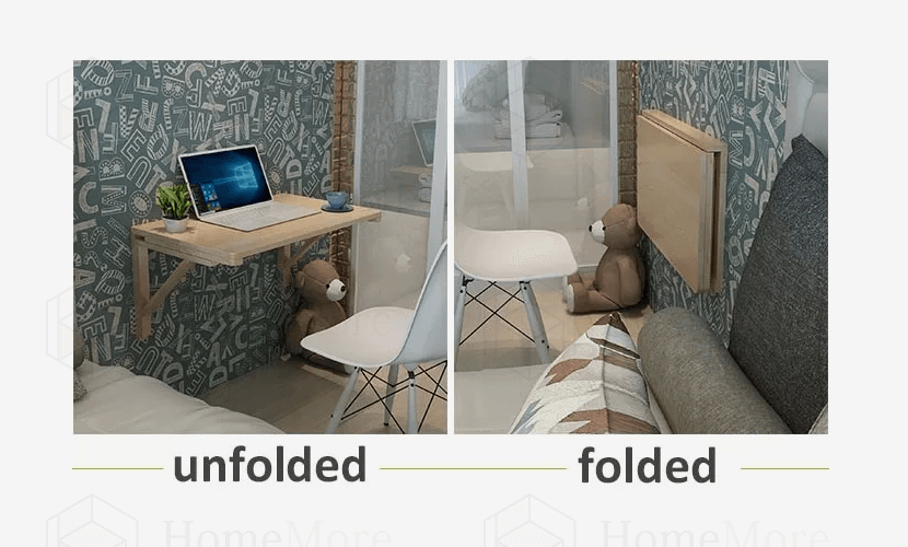 Free folding function Floating Shelf & Table 01