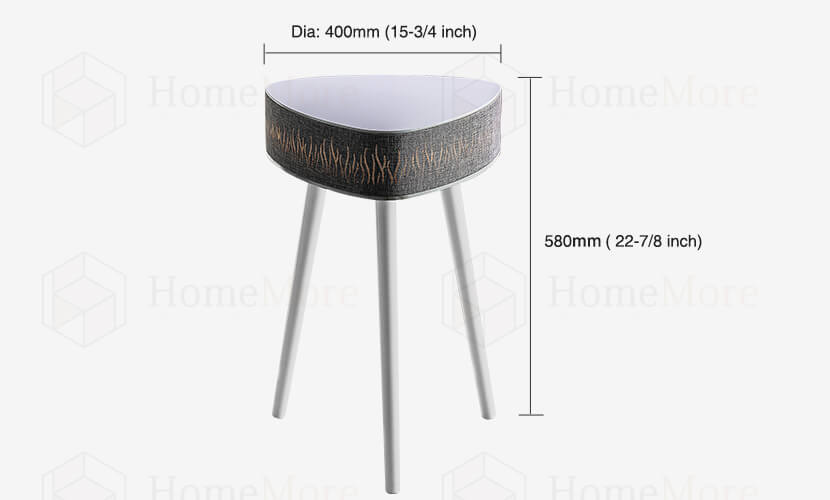 Triangle Side Table Bluetooth Speaker size