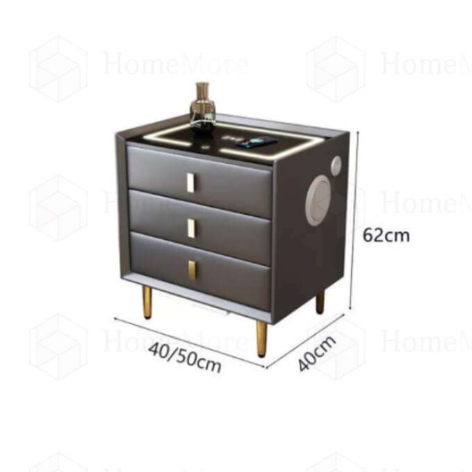 M3107 3 DRAWERS SQUARE BEDSIDE TABLE II 1 6