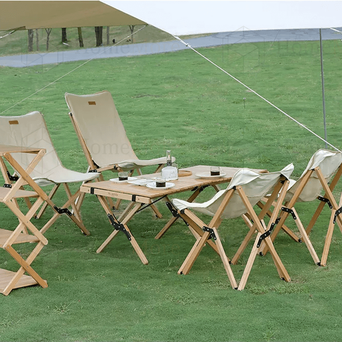 Outdoor Solid Wood Folding Lounge Chair 02