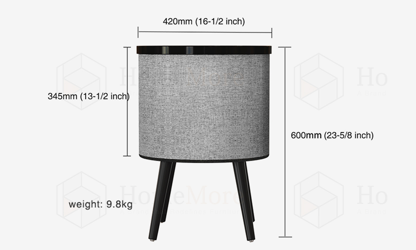  Drum Table Speaker Product Size