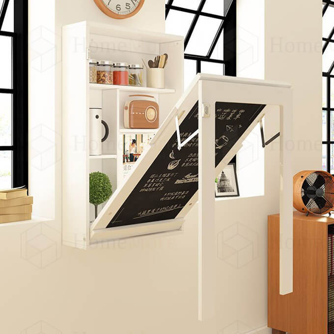 Wall Mounted Folding Dining Table With