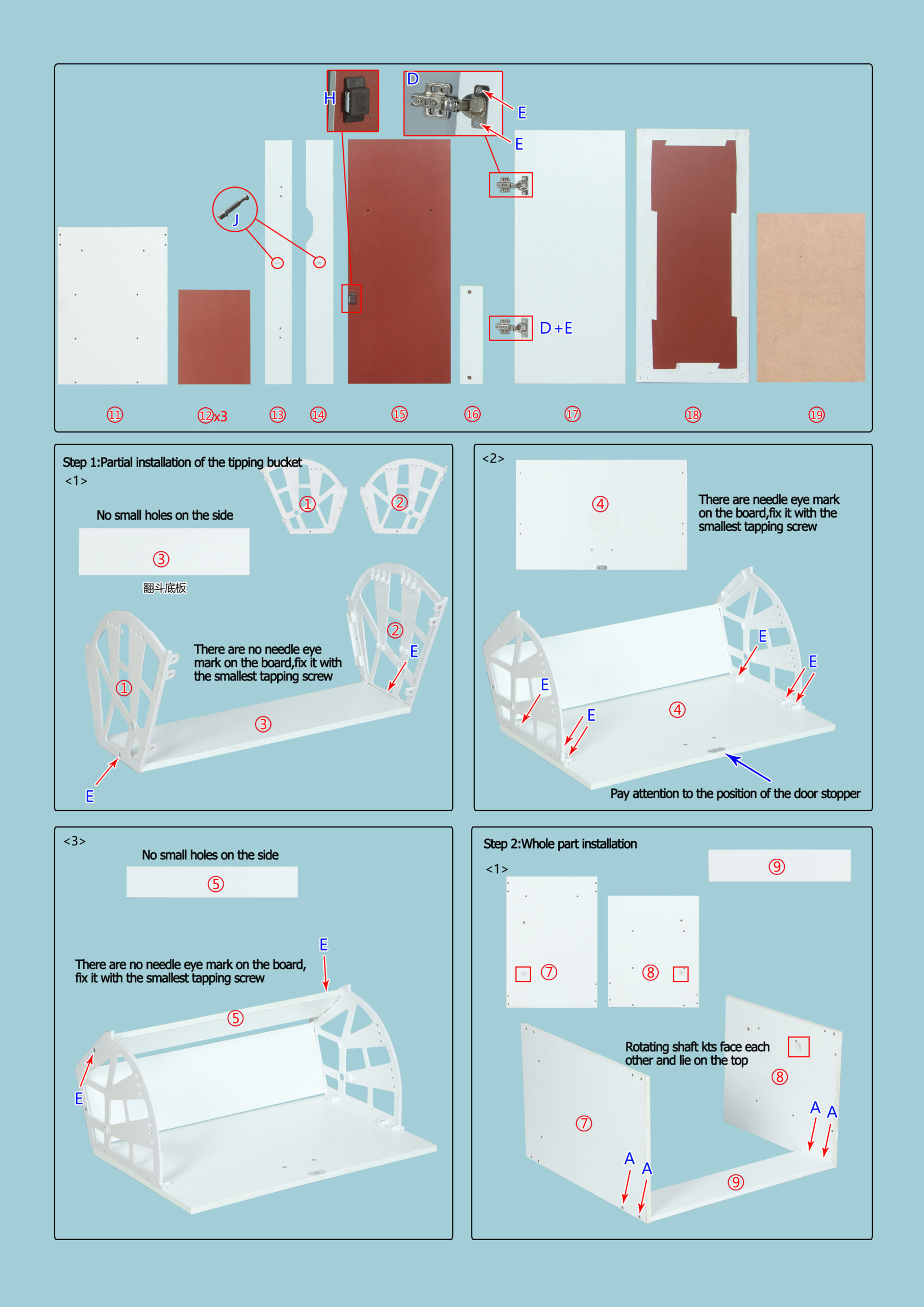 Multi-Functional Household Shoe Cabinet Installation Guide 04