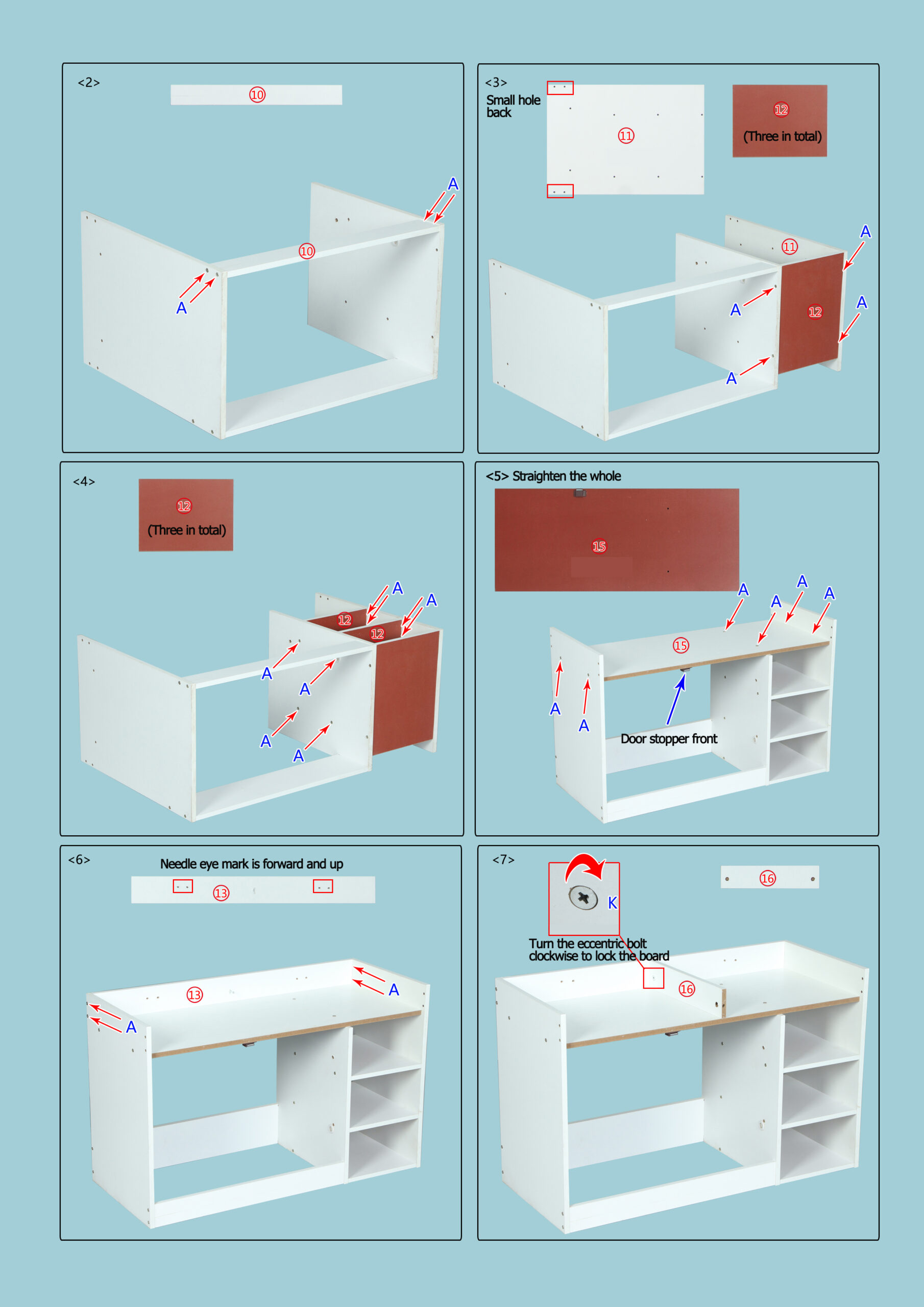 Multi-Functional Household Shoe Cabinet Installation Guide 03