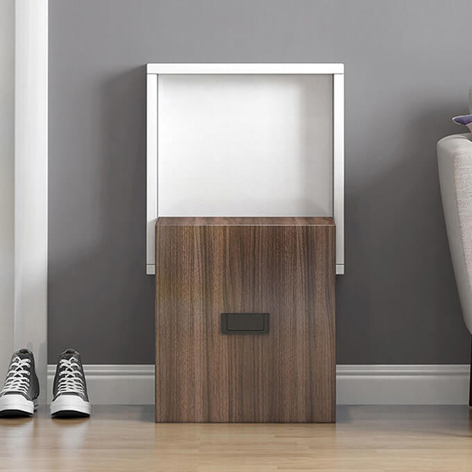 Wall Mounted Folding Shoe Stool 07