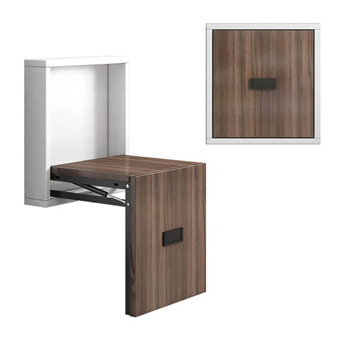 Wall Mounted Folding Shoe Stool 03