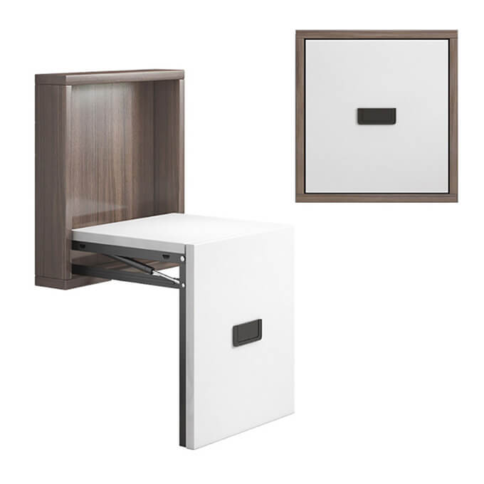 Wall Mounted Folding Shoe Stool 02