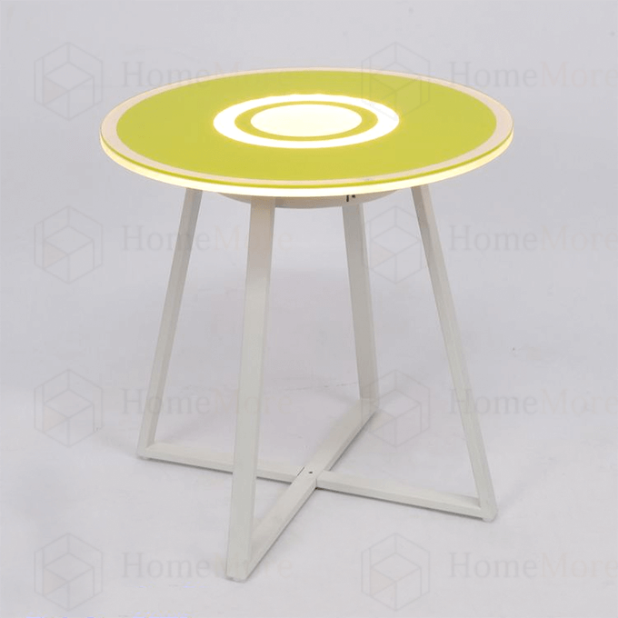 Side Table Speaker With Party Light Glass Top 02