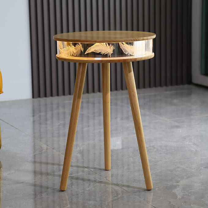 Round Side Table With Speaker & Party Light 04