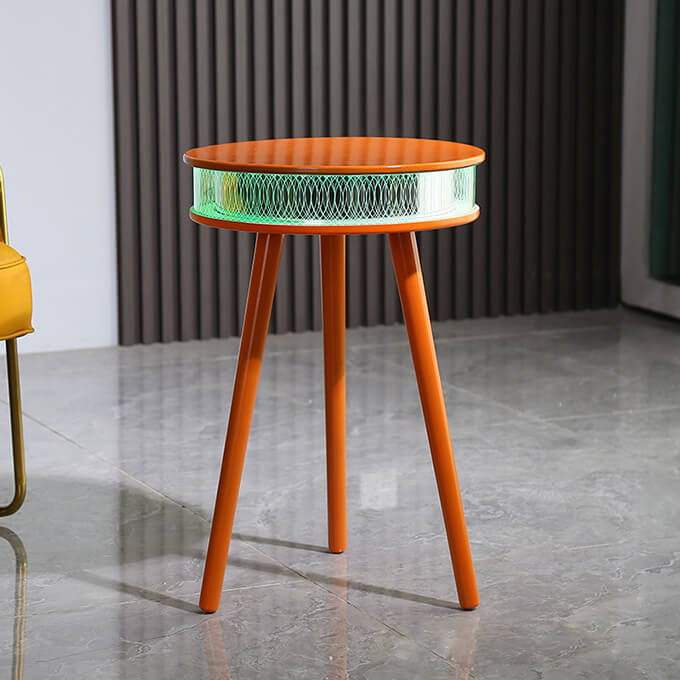 Round Side Table With Speaker & Party Light 02