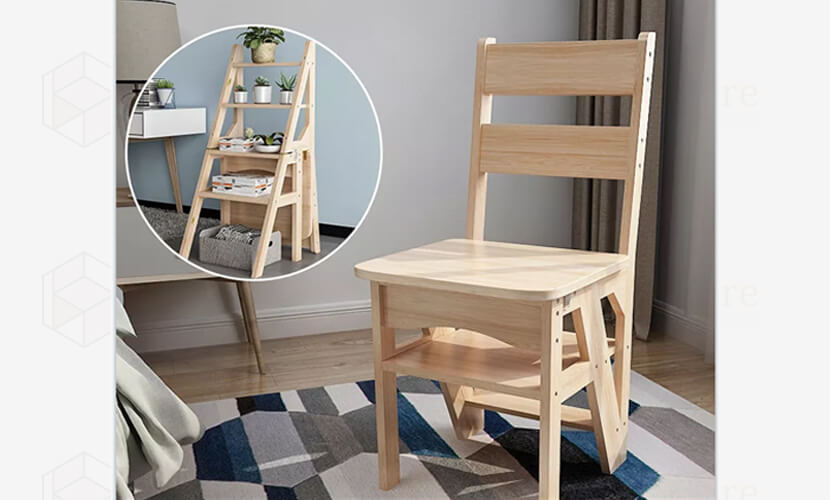 Solid Pine Wood Folding Chair