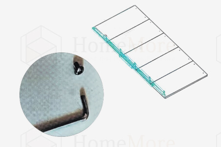 Multi-functional Shelf & Dining Table Installation Step 2