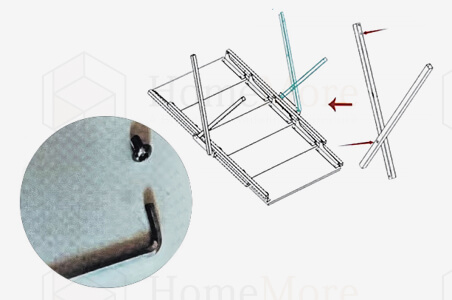 Multi-functional Shelf & Dining Table Installation Step 5