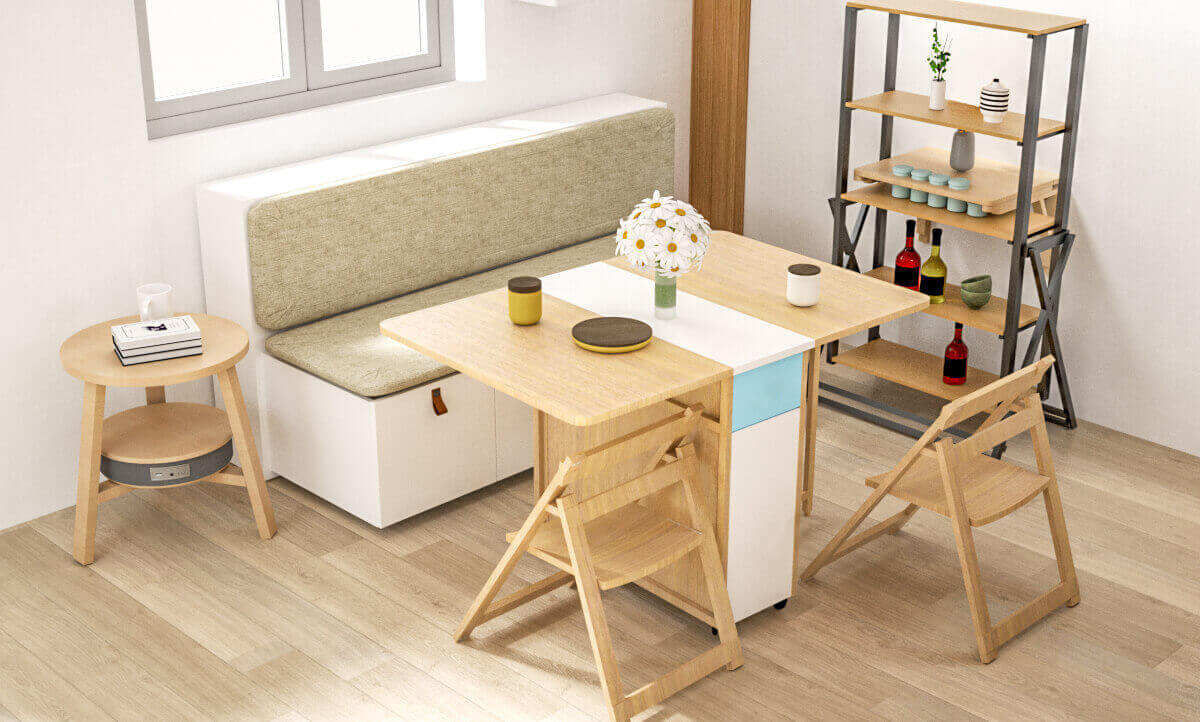 Space Saving Dining Room Table 01