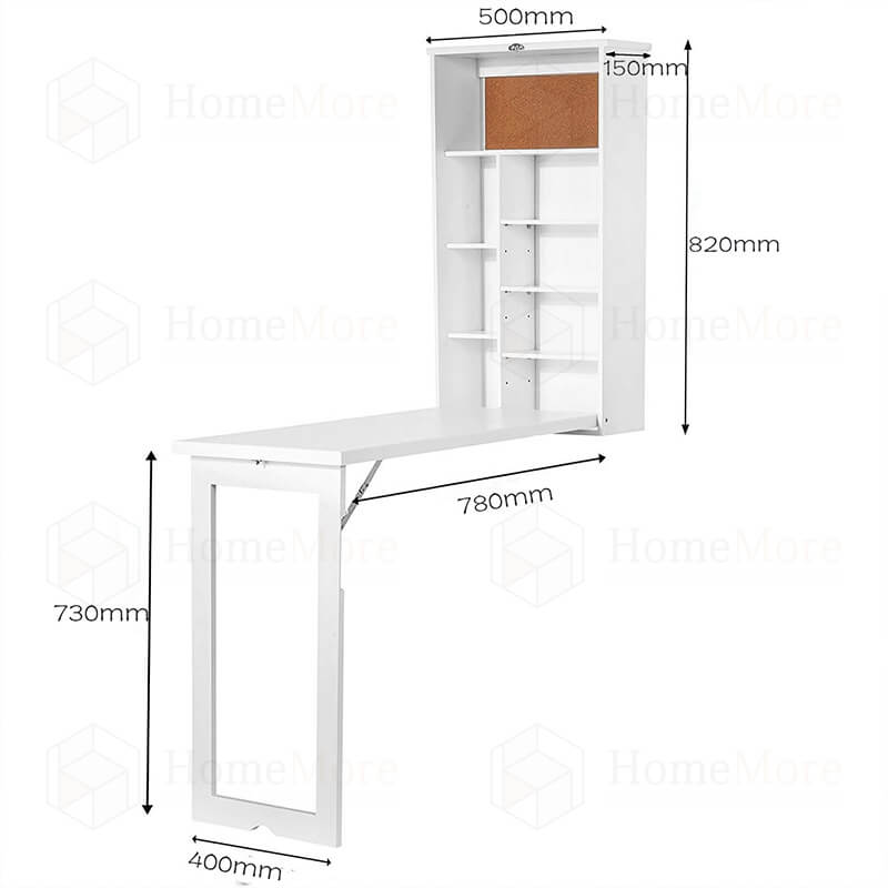 WALL MOUNTED FOLDING DINING TABLE WITH (S5103) homemore