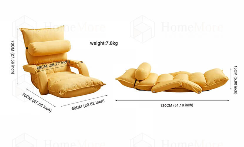 Folding Lazy Chair Size 01