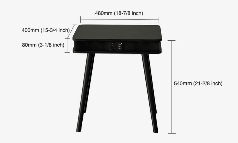 Double Layer Table Speaker size