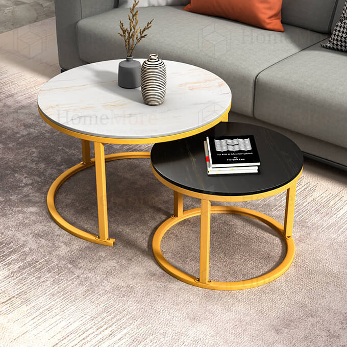 S1302 2 IN 1 NESTING COFFEE TABLE ROUND 4