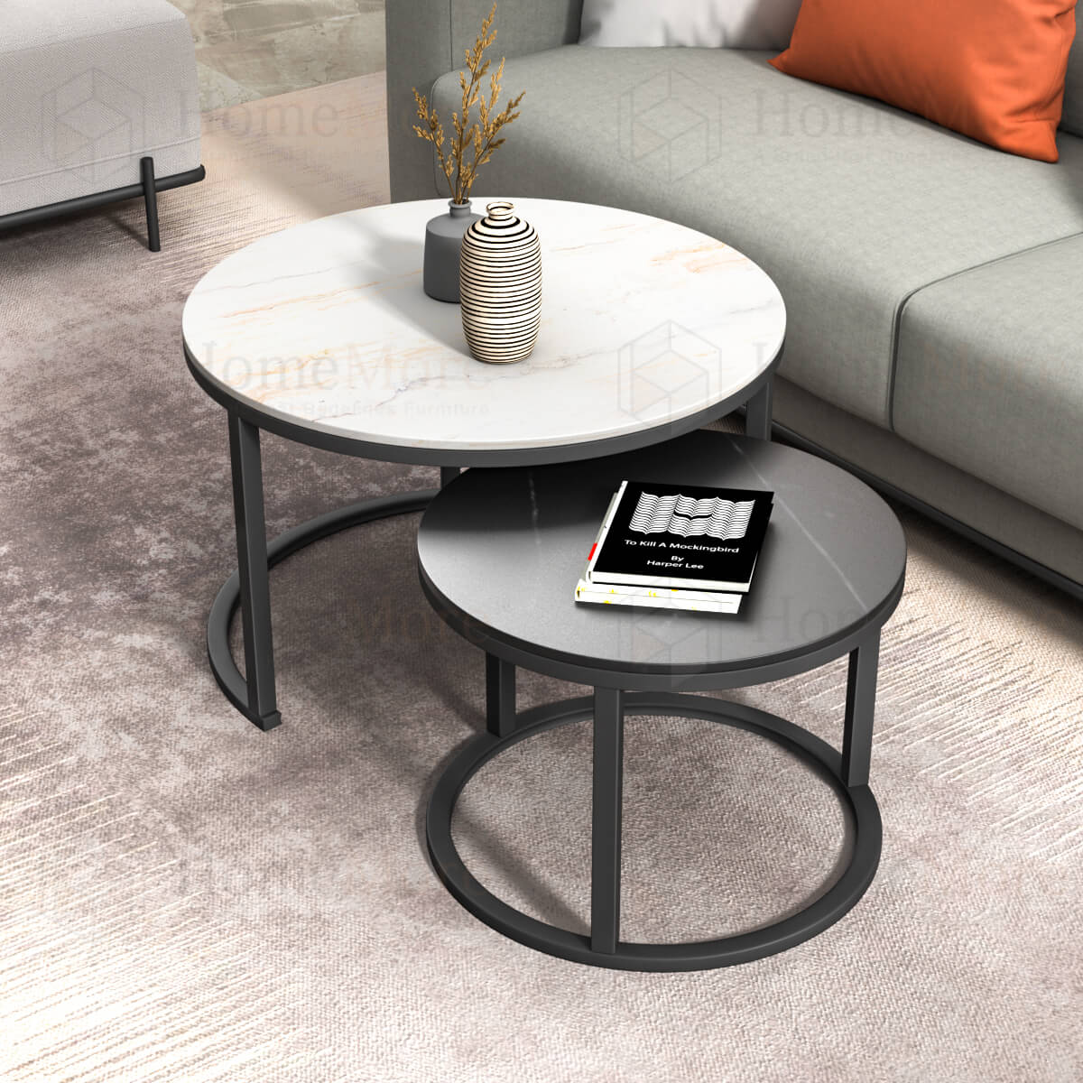 S1302 2 IN 1 NESTING COFFEE TABLE ROUND