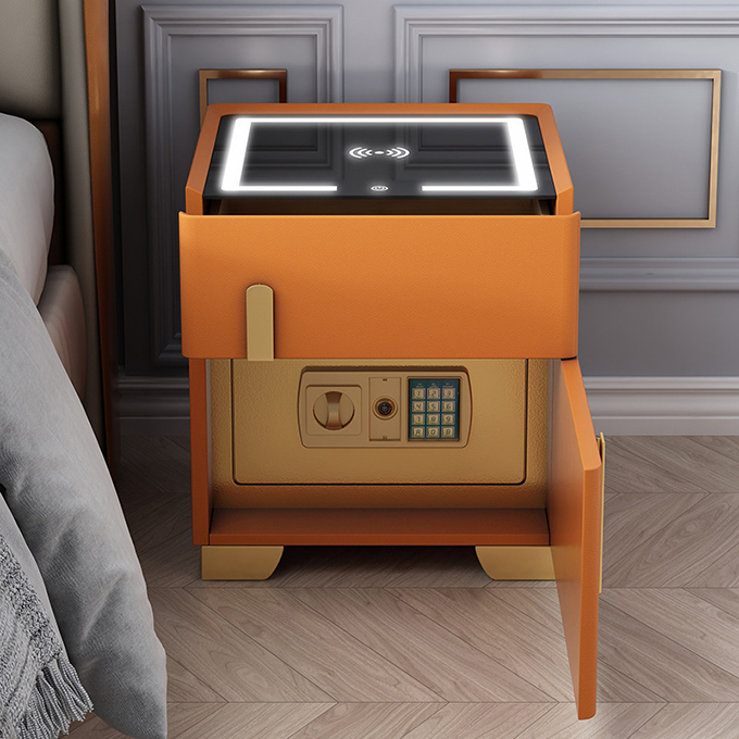 BEDSIDE TABLE WITH SAFE BOX M3115 homemore