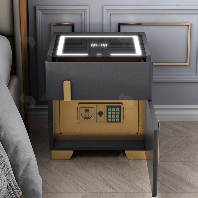smart bedside table with safe box (1)
