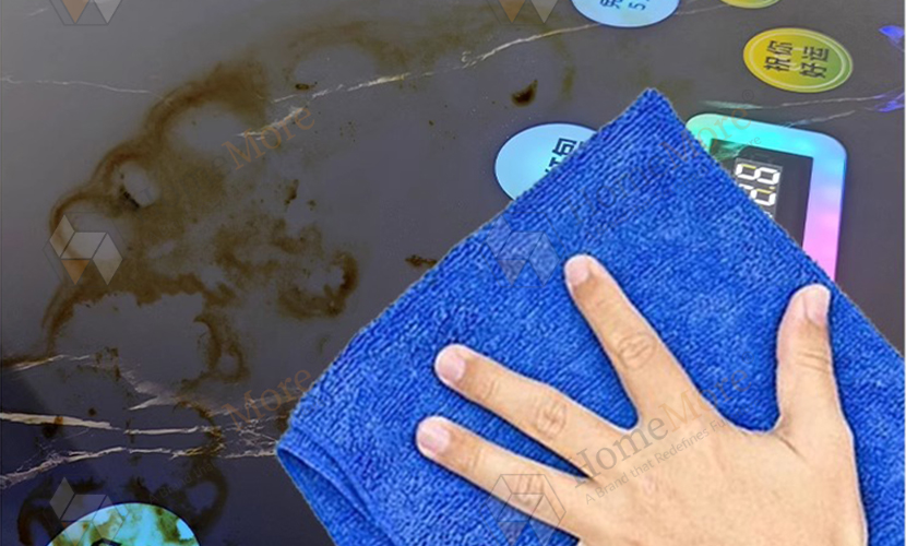 glass top of the interactive entertainment table