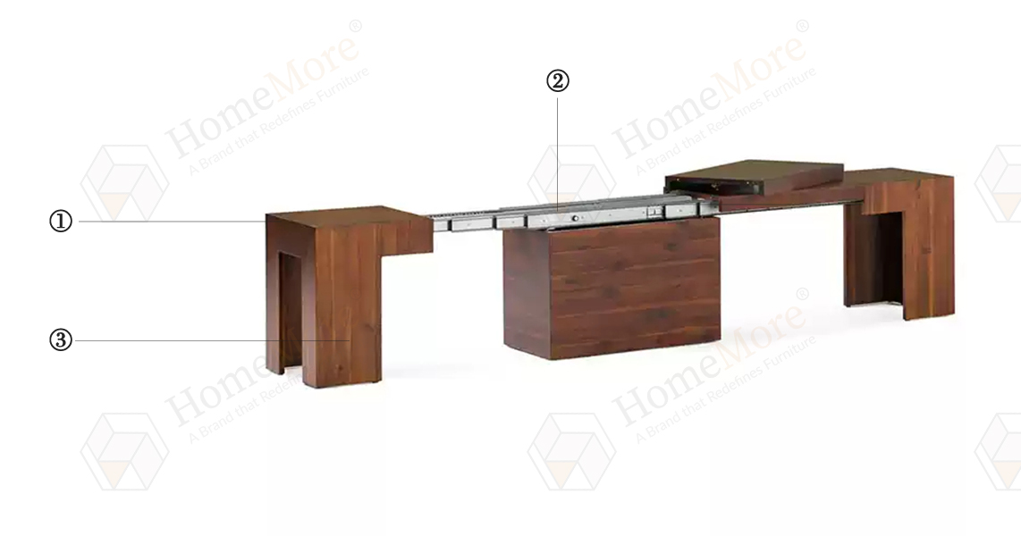 extendable bench structure